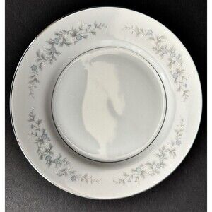 Vintage Forget Me Knot Blue by Japan, Bread Plate, Grannycore Cottagecore
